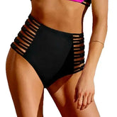 Cross Bandage High Waist One Piece Bikini